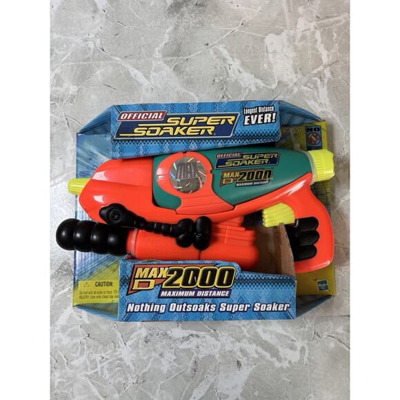 2002 Larami Super Soaker Squirt Toy Max-d 2000 Hasbro New Original Box NOS Vtg - Picture 1 of 5